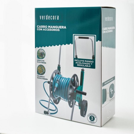 CARRO EQUIPADO 20M MANGUERA 15MM VERDECORA