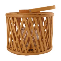 FAROL BAMBO Y VIDRIO