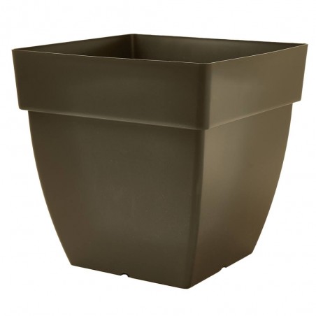 MACETA CUADRADA CAPRI ANTRACITA 40CM