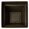 MACETA CUADRADA CAPRI ANTRACITA 40CM