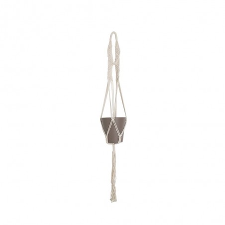 MACRAMÉ PARED BLANCO D13 H100 CM