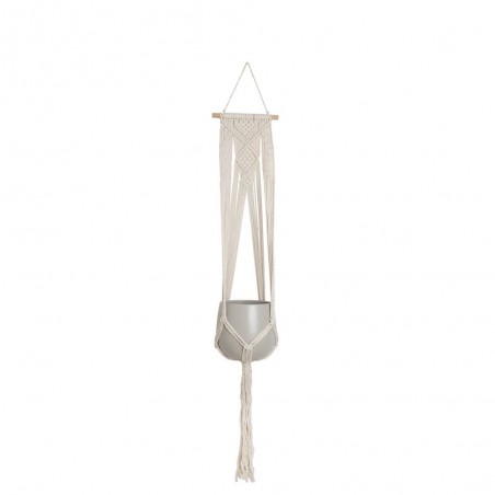 MACRAMÉ PARED BLANCO D13 H110 CM