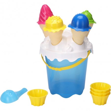 CUBO PLAYA CON HELADOS