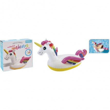 FIGURA HINCHABLE INTEX UNICORNIO 201X140X97CM