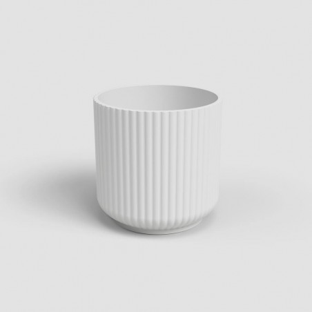 MACETA LUNA BLANCO D14X H12,60CM,