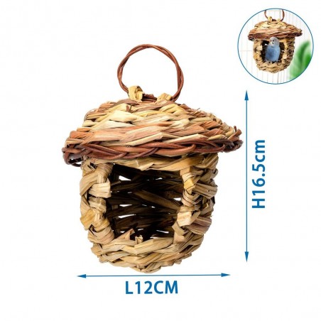 NIDO PARA PÁJAROS DE PAJA