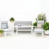 CONJUNTO ALUMINIO MEDITERRÁNEO BLANCO 6 PIEZAS