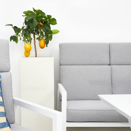 CONJUNTO ALUMINIO MEDITERRÁNEO BLANCO 6 PIEZAS