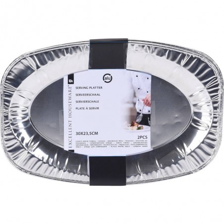 SET 2 PLATOS ALUMINIO
