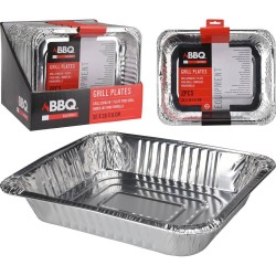 SET 2 PZAS BANDEJA ALUMINIO 32X26X6.5CM