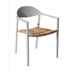 SILLA BAGE BLANCO 55X86X57 CM.