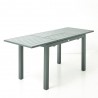 MESA EXTENSIBLE ALUMINIO KATE GRAFITO 110X170X70CM