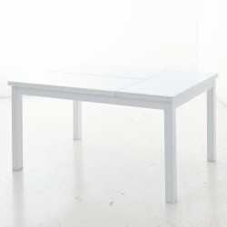 MESA ABATIBLE AGNES ALUMINIO BLANCO