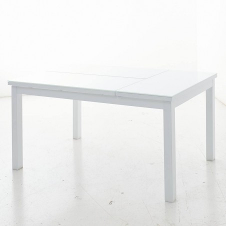 MESA ABATIBLE AGNES ALUMINIO BLANCO