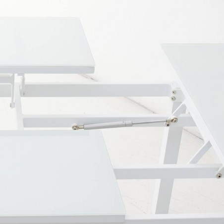 MESA ABATIBLE AGNES ALUMINIO BLANCO
