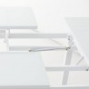 MESA ABATIBLE AGNES ALUMINIO BLANCO