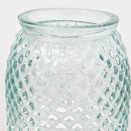 JARRÓN VIDRIO DIAMANTE