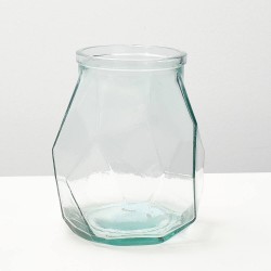 JARRÓN VIDRIO ORIGAMI 