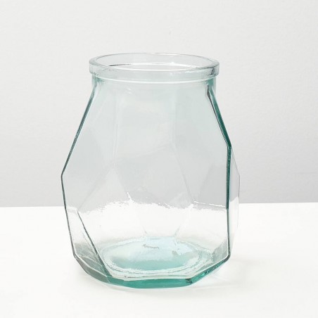 JARRÓN VIDRIO ORIGAMI 