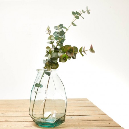 JARRÓN VIDRIO ORIGAMI 