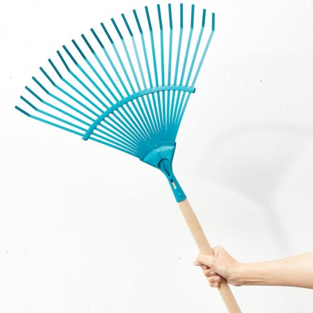 ESCOBA CÉSPED 22 PUAS CON MANGO HAYA VERDECORA