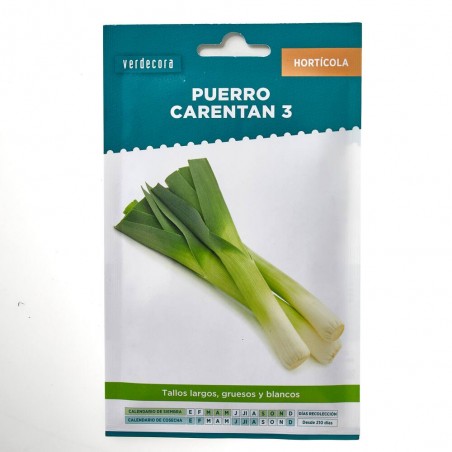 SEMILLAS PUERRO CARENTAN VERDECORA