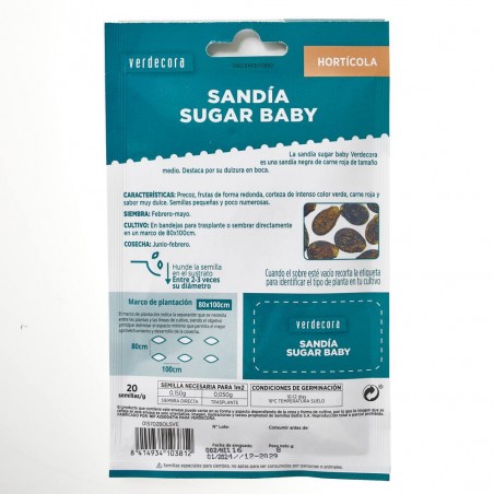 SEMILLAS SANDIA SUGAR BABY VERDECORA