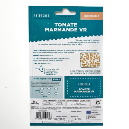 SEMILLAS TOMATE MARMANDE RAF VERDECORA