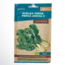 SEMILLAS ECOLÓGICAS ACELGA VERDE PENCA ANCHA VERDECORA