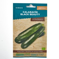 SEMILLAS ECOLÓGICAS CALABACIN BLACK BEAUTY VERDECORA