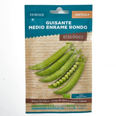SEMILLAS ECOLÓGICAS GUISANTE RONDO VERDECORA