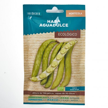 SEMILLAS ECOLÓGICAS HABA AGUADULCE VERDECORA