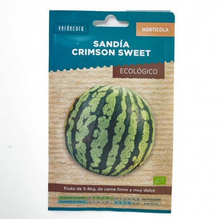 SEMILLAS ECOLÓGICA SANDIA CRIMSON SWEET  VERDECORA