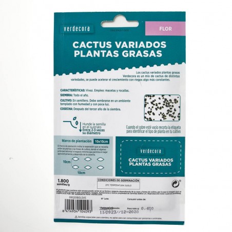 SEMILLAS CACTUS VARIADOS VERDECORA