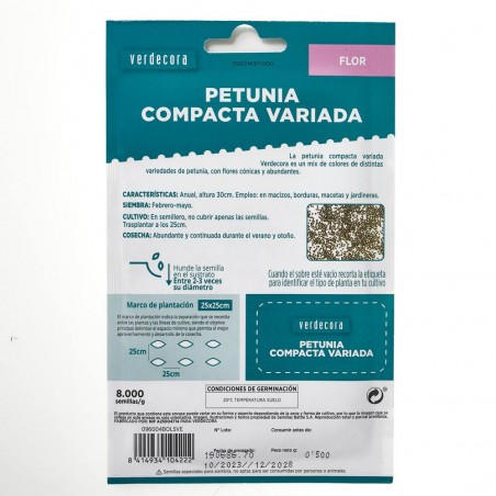 SEMILLAS PETUNIA VARIADA VERDECORA
