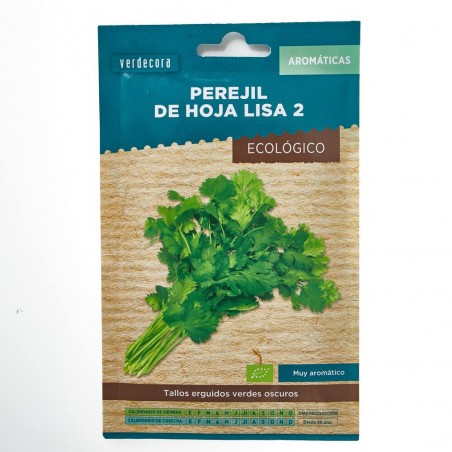 SEMILLAS ECOLÓGICAS PEREJIL HOJA LISA 2 VERDECORA