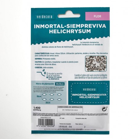 SEMILLAS INMORTAL VARIADA VERDECORA