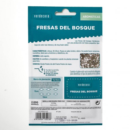 FRESAS DEL BOSQUE VERDECORA
