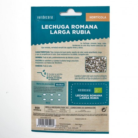 LECHUGA ROMANA ECO VERDECORA