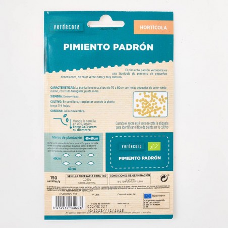 PIMIENTO PADRÓN ECO VERDECORA