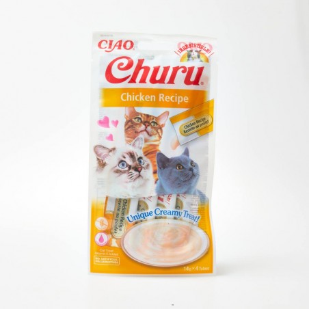 CHURU CAT RECETA DE POLLO 4X14GR