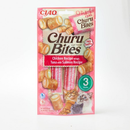 CHURU CAT BITES RECETA DE ATÚN CON SALMÓN 3X10GR