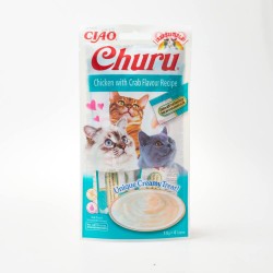 CHURU CAT RECETA DE POLLO CON CANGREJO 4X14GR