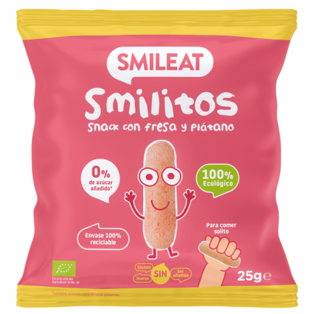 SMILITOS FRESA Y PLÁTANO 25GR ECO