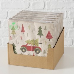 SERVILLETA PAPEL COCHE NAVIDAD