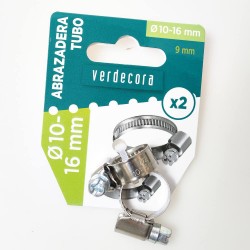 ABRAZADERA METAL 10-16MM X2 VERDECORA
