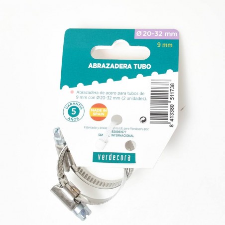 ABRAZADERA METAL 20-32MM X2 VERDECORA