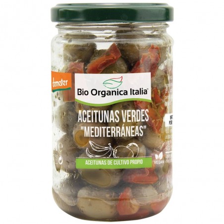 ACEITUNA VERDE ALIÑO MED. BIO ORGANICA ITALIA 18