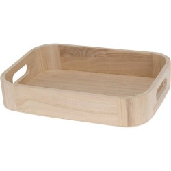 BANDEJA MADERA PAULOWNIA 24X17X4.5 CM
