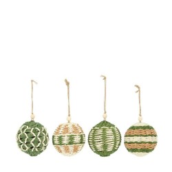 BOLA YUTE VERDE-BEIGE D11CM